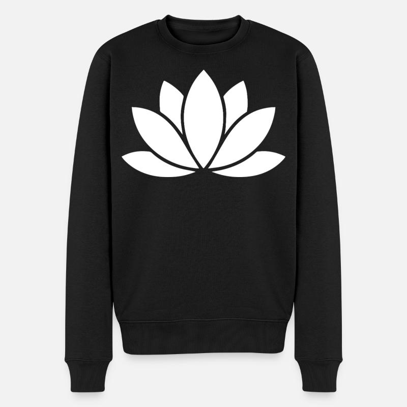 Affirmation Lotus pour la santé mentale - Pull Premium bio Homme - noir