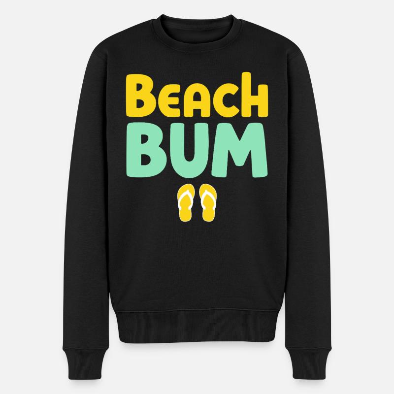 Ambiance de surfeur de plage - Pull Premium bio Homme - noir