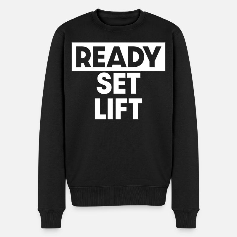 Prêt à l’emploi Lift - Pull Premium bio Homme - noir