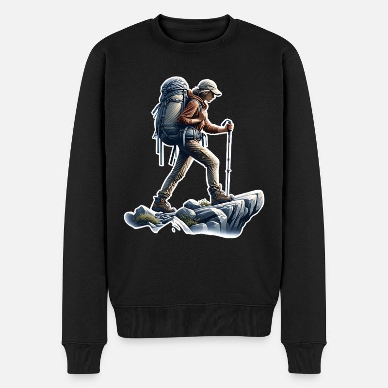 Alpinisme Randonnée - Pull Premium bio Homme - noir
