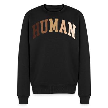 Human Human African - Men's Premium Organic Jumper - black - Front - Nico (187cm)