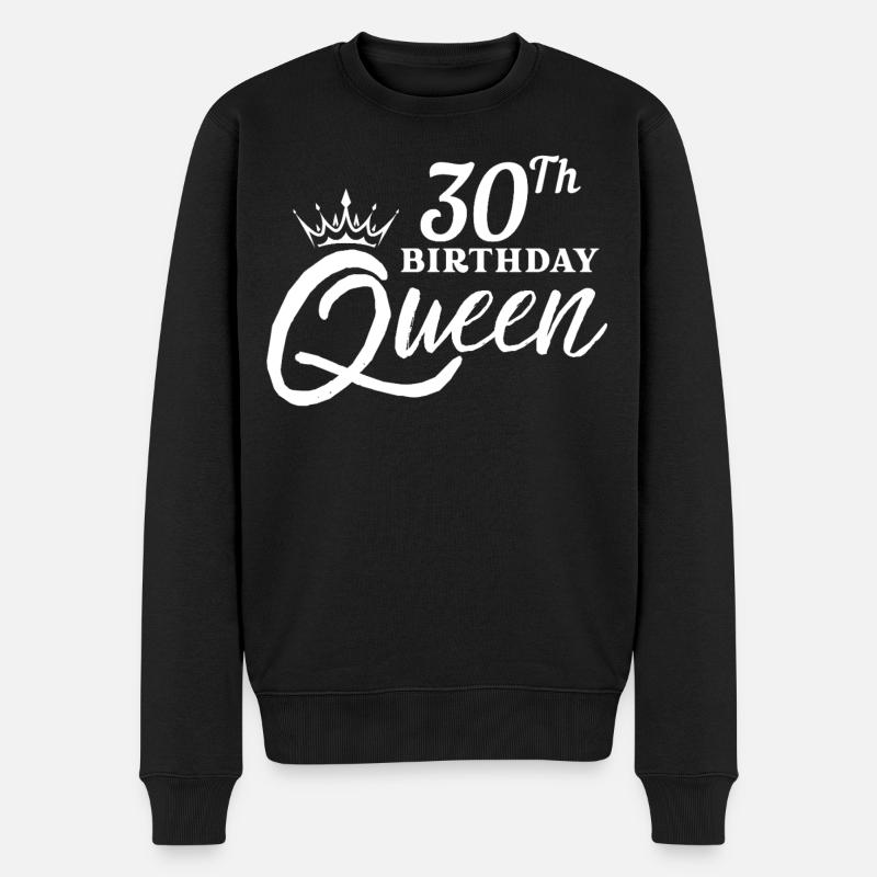 30. Geburtstag - Männer Premium Bio Pullover - Schwarz