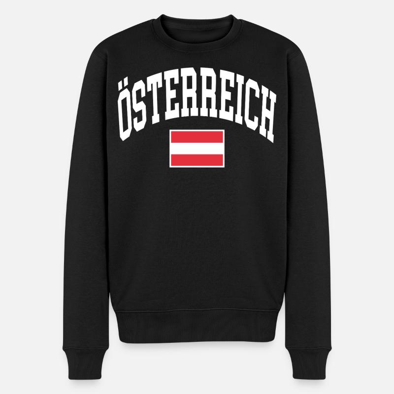 Drapeau de l’Autriche - Pull Premium bio Homme - noir