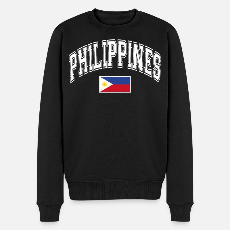 Philippinen Flagge - Männer Premium Bio Pullover - Schwarz