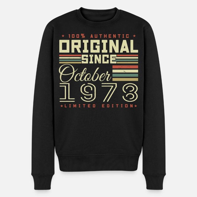 légendaire Depuis Octobre 1978 | octobre 1978 - Pull Premium bio Homme - noir