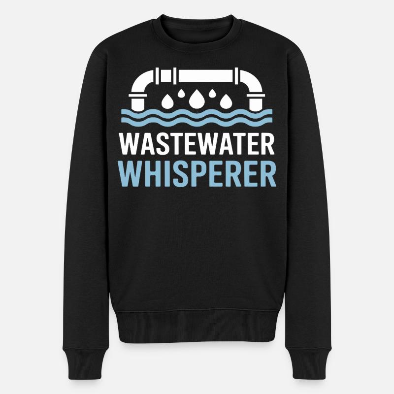 Wastewater Whisperer - Traitement de l'eau - Pull Premium bio Homme - noir