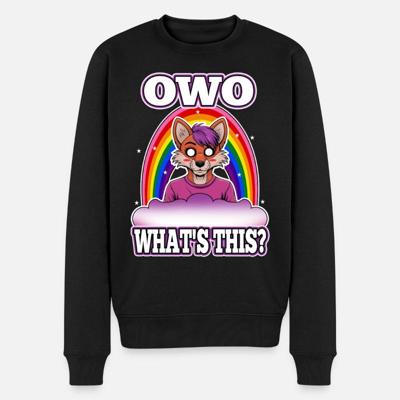 OwO Qu’est-ce que c’est ? - Pull Premium bio Homme - noir