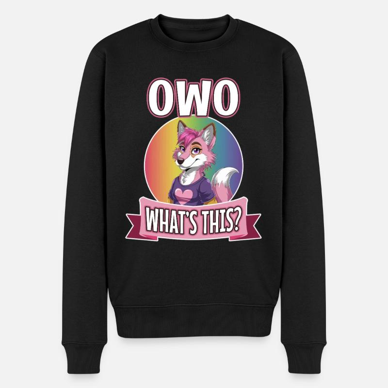 OwO Qu’est-ce que c’est ? - Pull Premium bio Homme - noir
