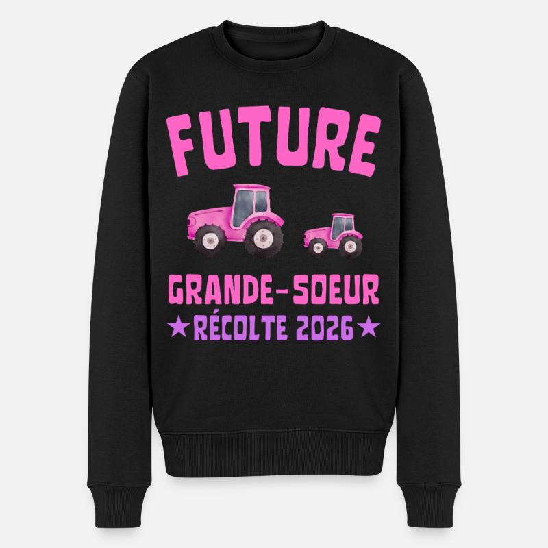 Future Grande Sœur Récolte 2026 - Pull Premium bio Homme - noir