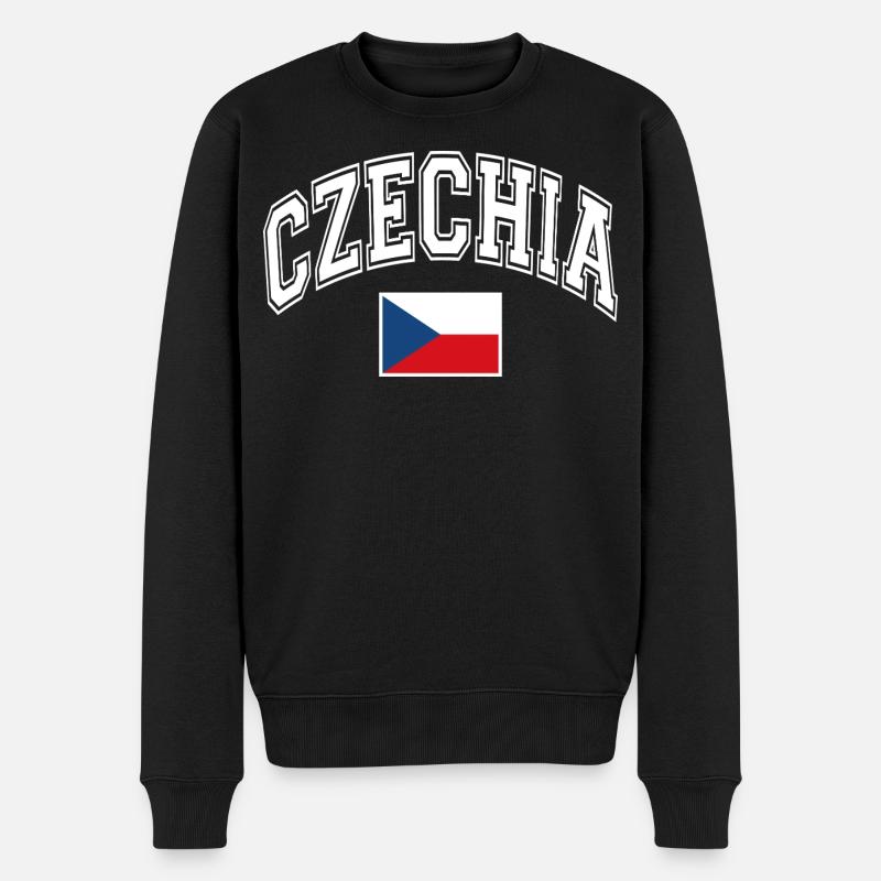 Drapeau de la République tchèque - Pull Premium bio Homme - noir