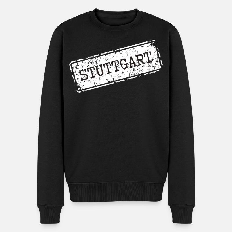 Stuttgart Urban Street Art Design - Pull Premium bio Homme - noir