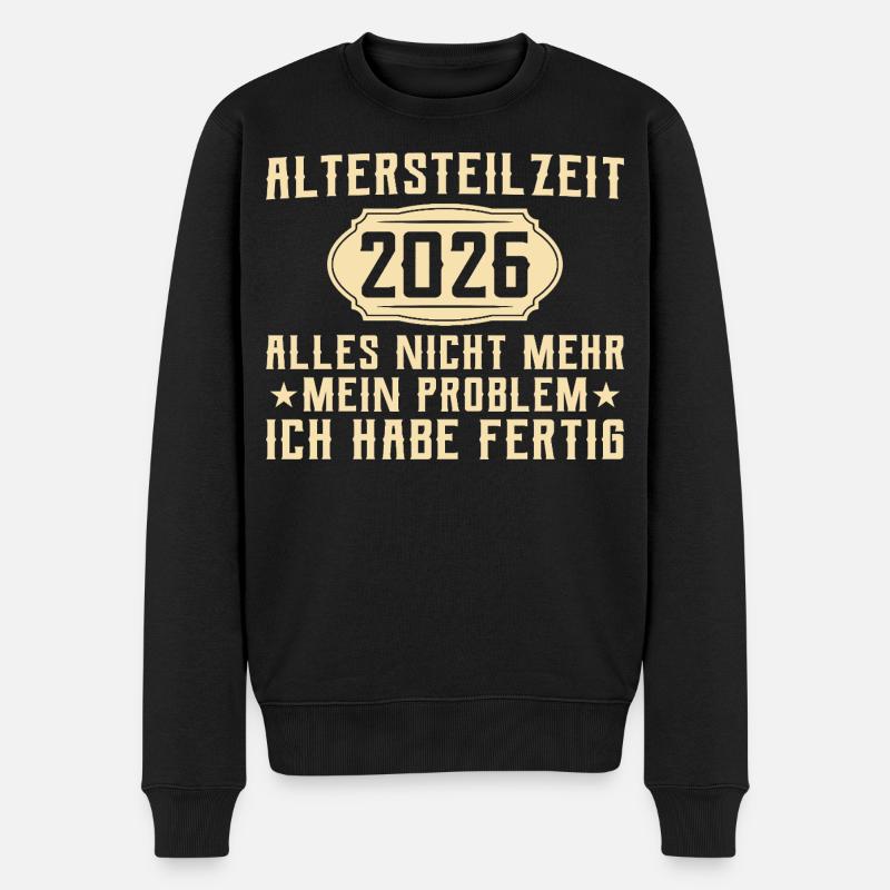 Retraite partielle 2026 - collègue en préretraite - Pull Premium bio Homme - noir