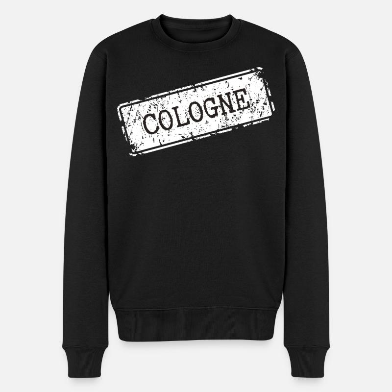 Cologne - Männer Premium Bio Pullover - Schwarz