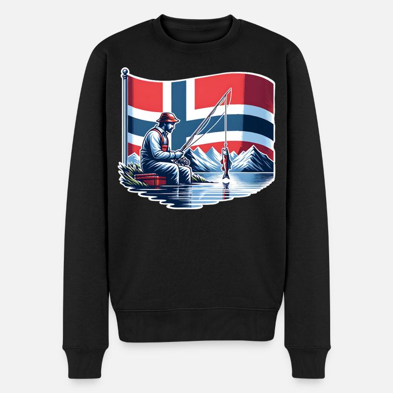 Bateau de pêche Norvège - Pull Premium bio Homme - noir