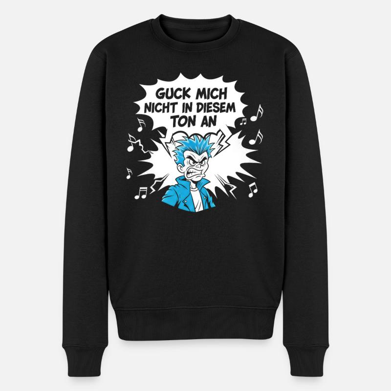 Design punk amusant avec mot-clé - Pull Premium bio Homme - noir