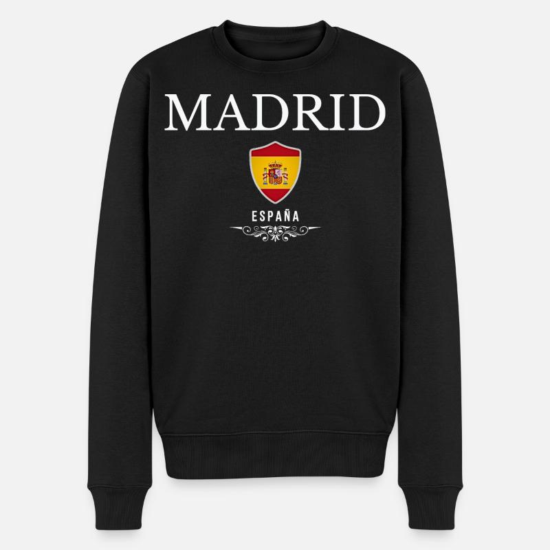 J’adore Madrid, Madrid Espagne - Pull Premium bio Homme - noir