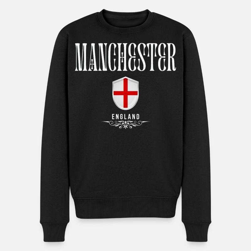 J’adore Manchester, Manchester Royaume-Uni - Pull Premium bio Homme - noir