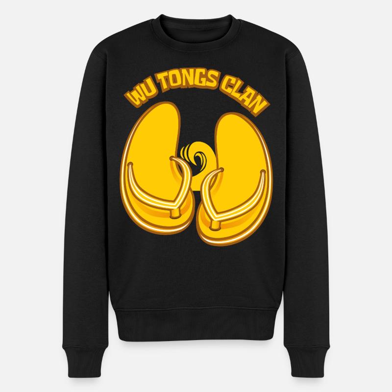 Clan Wu Tongs - Pull Premium bio Homme - noir