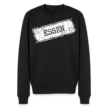 Conception des symboles de position de la ville d'Essen - Pull Premium bio Homme - noir - Devant - Nico (187cm)