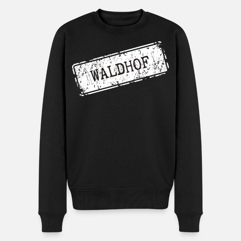 Waldhof - Männer Premium Bio Pullover - Schwarz