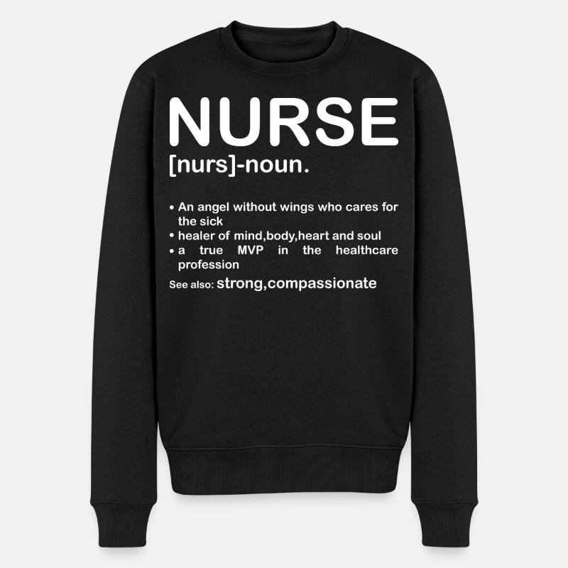 infirmier - Pull Premium bio Homme - noir