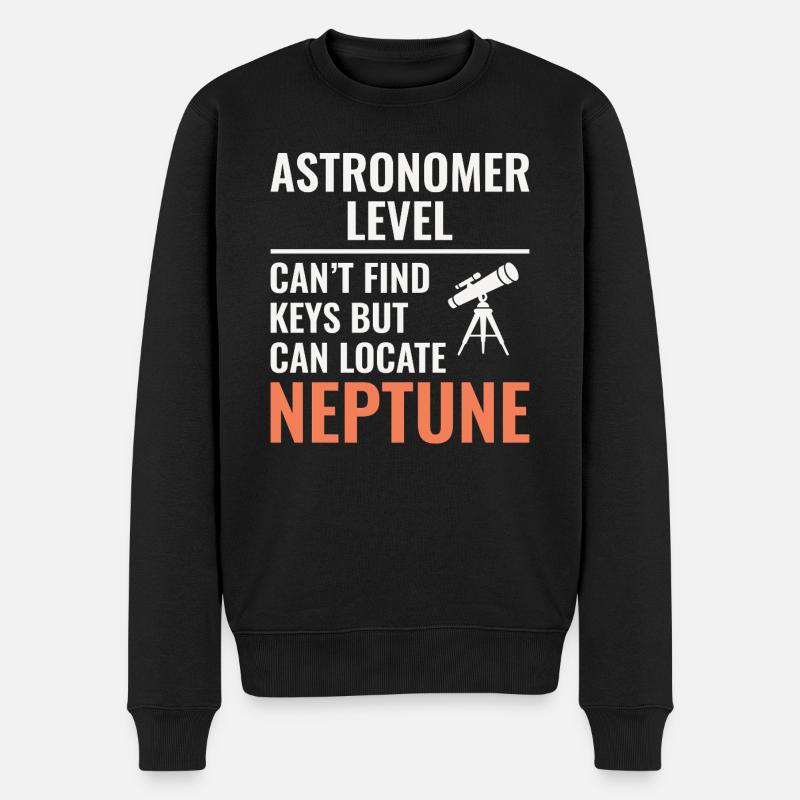 Astronomie-Planeten-Liebhaber-Design - Männer Premium Bio Pullover - Schwarz
