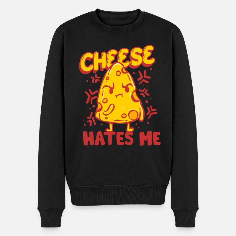 Laktoseintoleranz Laktoseintolerant - Männer Premium Bio Pullover - Schwarz