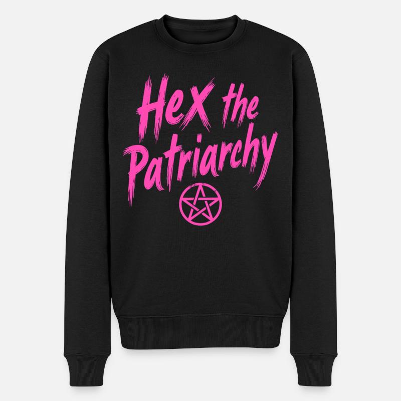 Hex The Patriarchy - Feminist Statement - Männer Premium Bio Pullover - Schwarz
