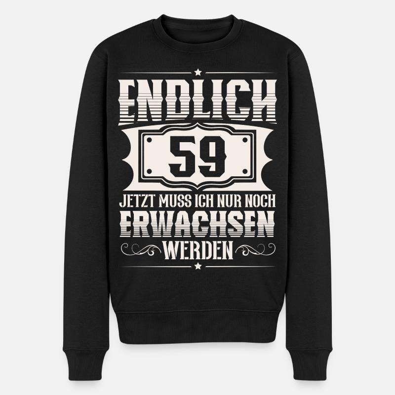 59e anniversaire - Pull Premium bio Homme - noir