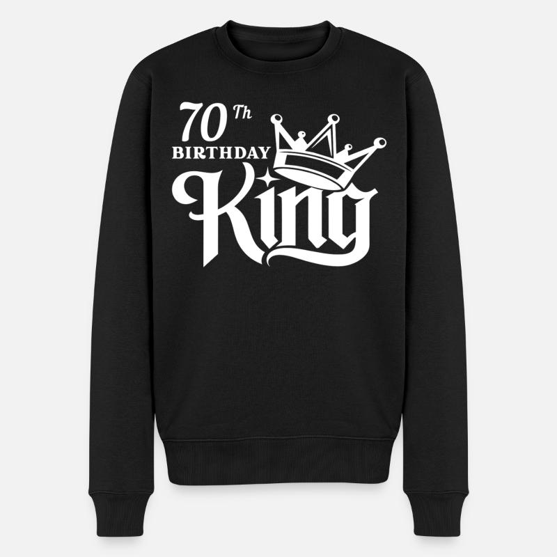 Roi du 70e anniversaire - Pull Premium bio Homme - noir