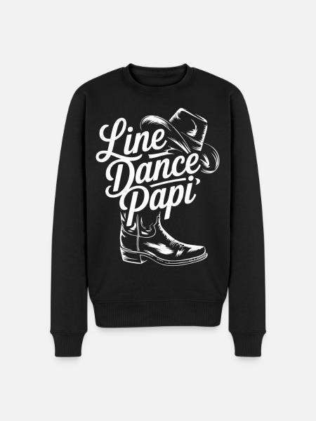 Design Country Country Line Dance Papi - Pull Premium bio Homme - noir