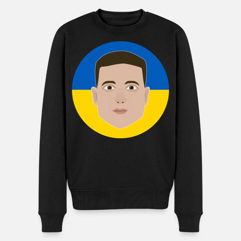 Selenskyj - Männer Premium Bio Pullover - Schwarz