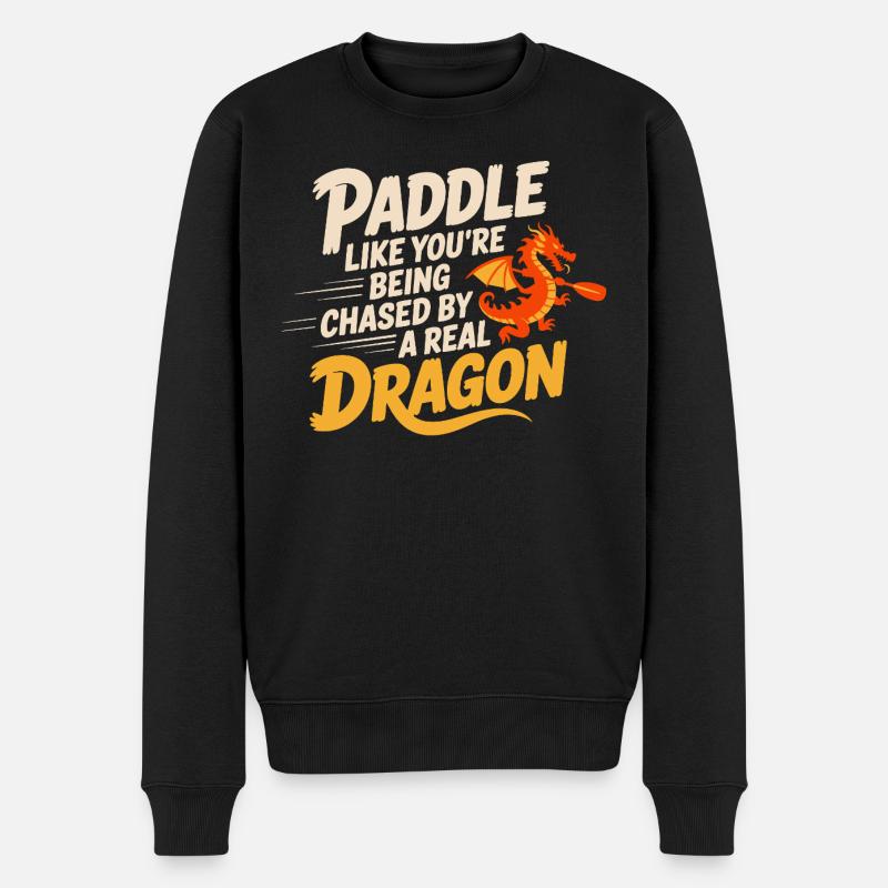 Festival de bateaux-dragons : canoë - Pull Premium bio Homme - noir