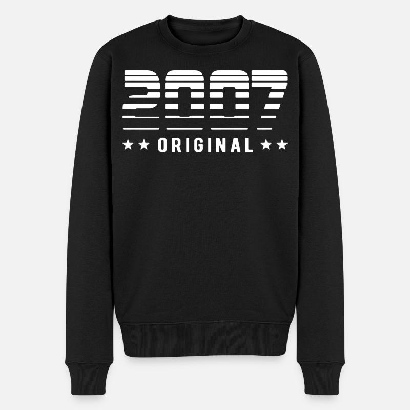 Édition limitée originale 2007 - Anniversaire - Pull Premium bio Homme - noir