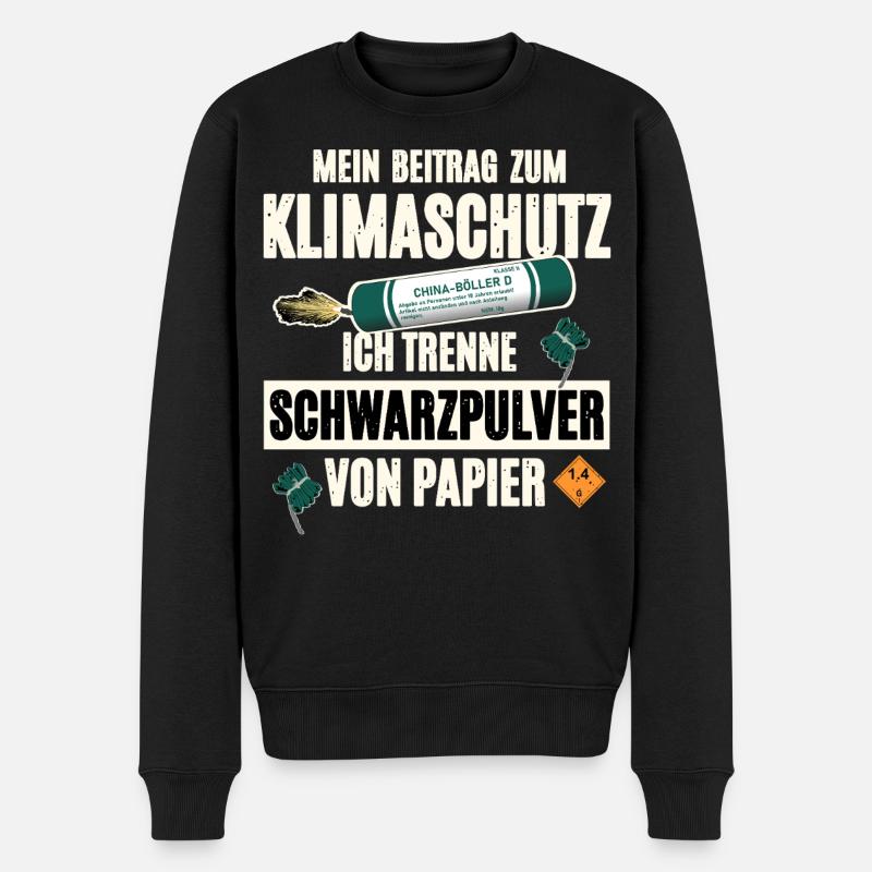 Pyrotechnicien Pyro - Pull Premium bio Homme - noir