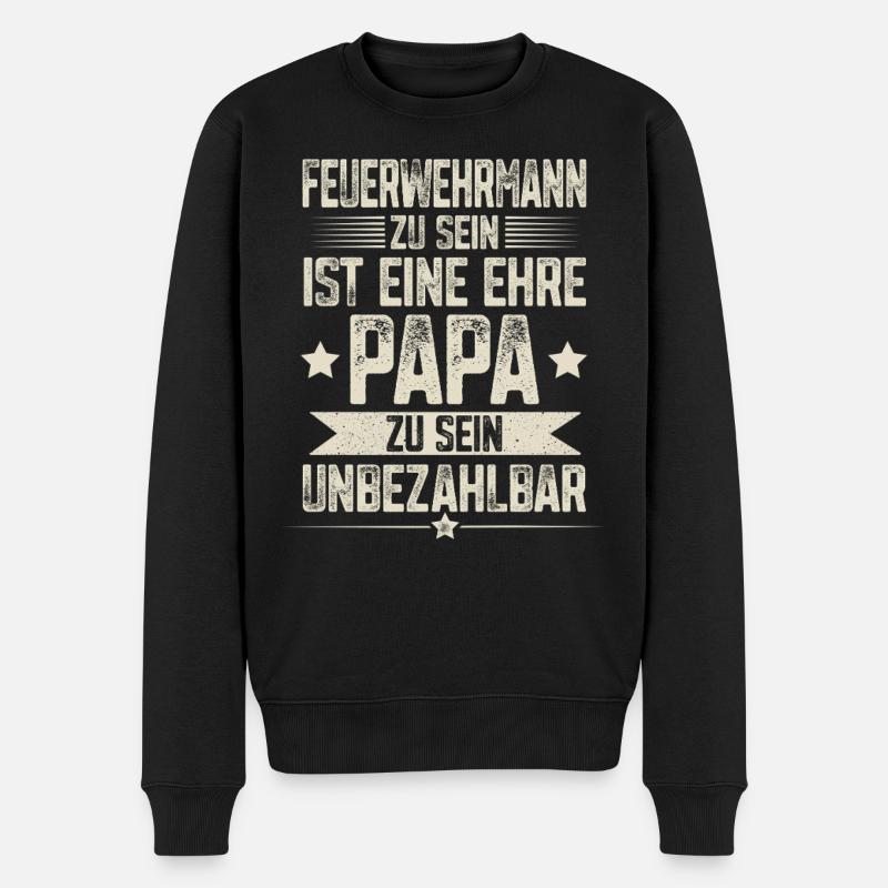 Papa pompier - Pull Premium bio Homme - noir