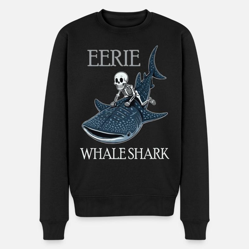 Énergie des mers avec requin-baleine - Pull Premium bio Homme - noir