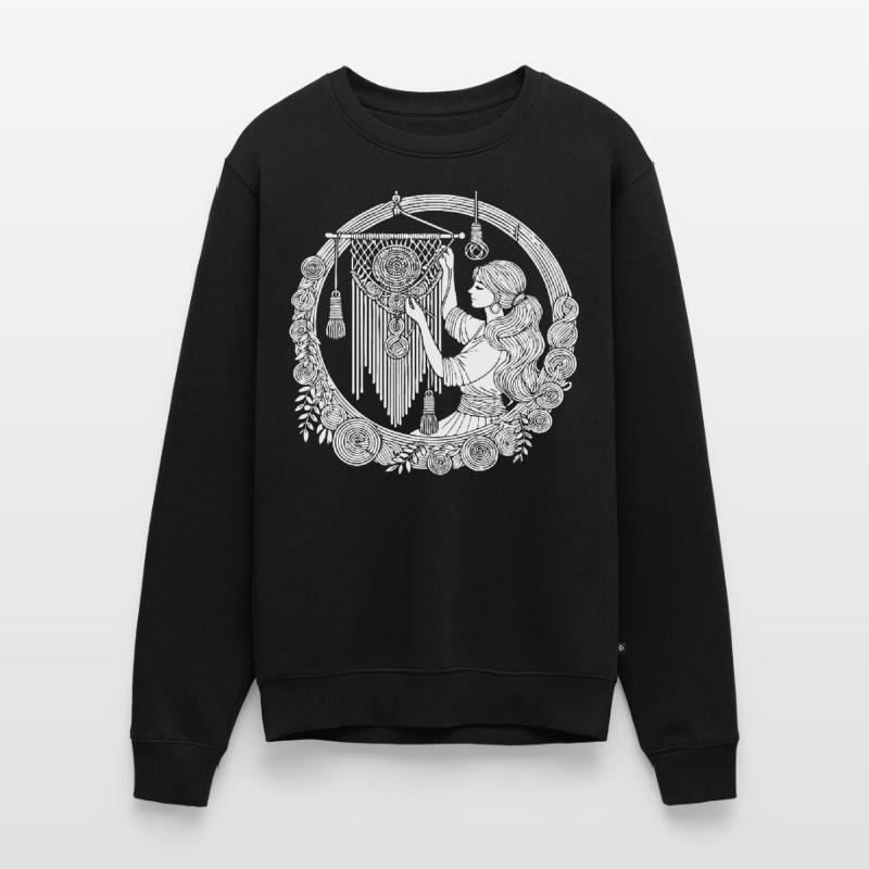 Macrame Design – Creativity & Boho Style Men's Premium Organic Jumper