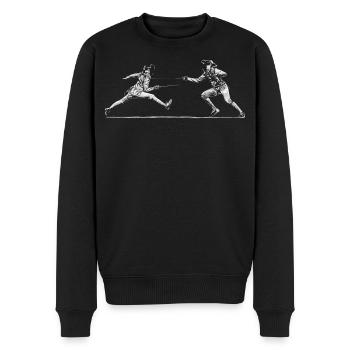 escrime - Pull Premium bio Homme - noir - Devant - Nico (187cm)