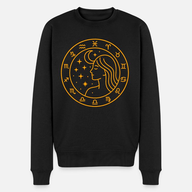 Femme Céleste Conception du Zodiaque - Pull Premium bio Homme - noir