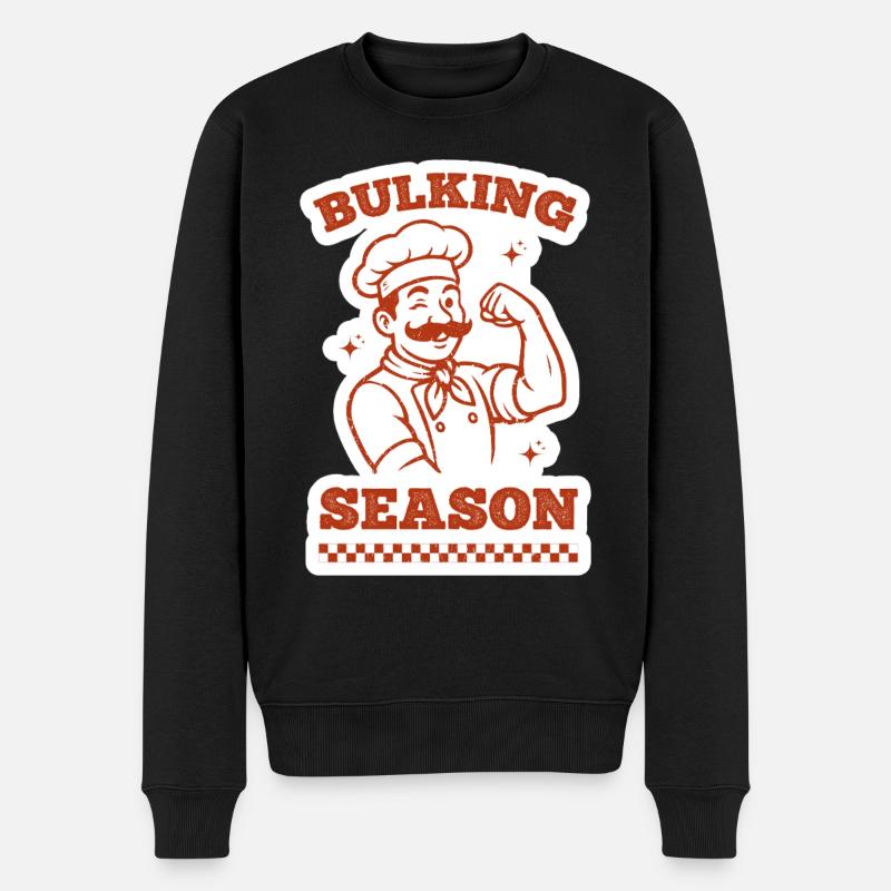 Bulking Season - Männer Premium Bio Pullover - Schwarz