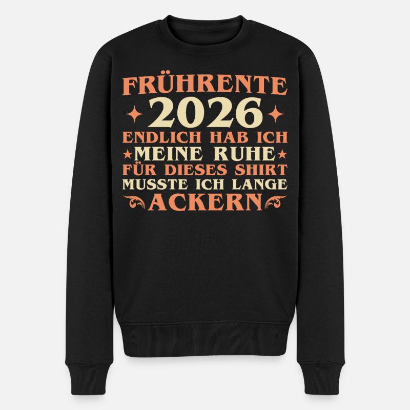 Kollege Abschied Frührente 2026 - Altersteilzeit - Männer Premium Bio Pullover - Schwarz