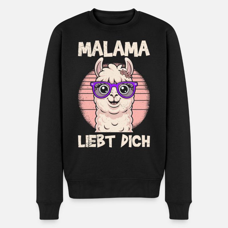 Bientôt maman MALAMA T'AIME Drôle - Pull Premium bio Homme - noir