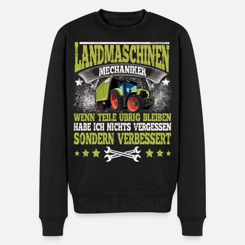 Mécanicien de machines agricoles - Pull Premium bio Homme - noir