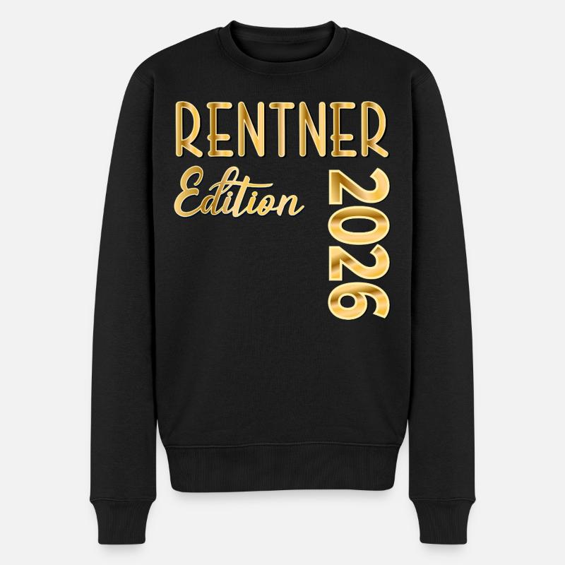 Rente 2026 retraités - Pull Premium bio Homme - noir