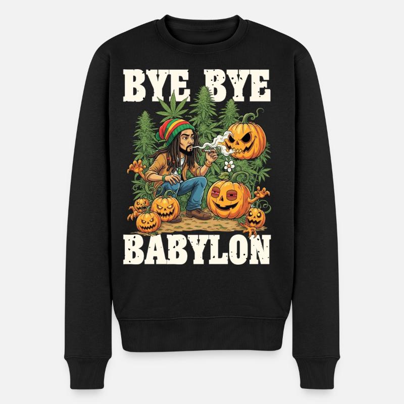 Herbe d’Halloween - Pull Premium bio Homme - noir