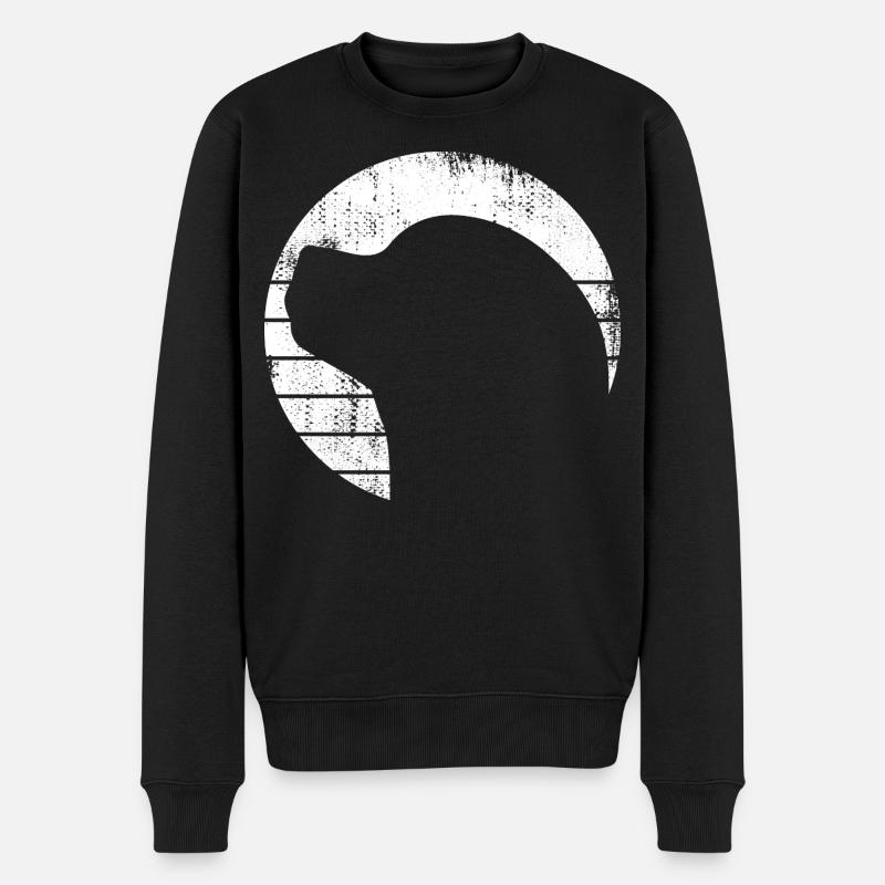 Dessin de chien - Pull Premium bio Homme - noir