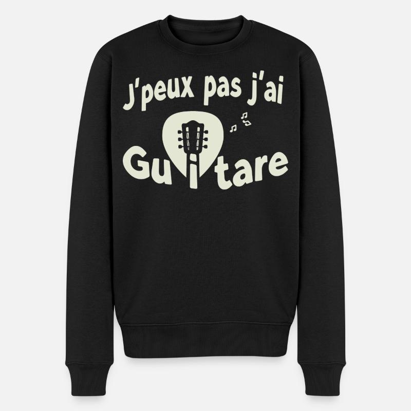 J'peux pas j'ai guitare - Pull Premium bio Homme - noir