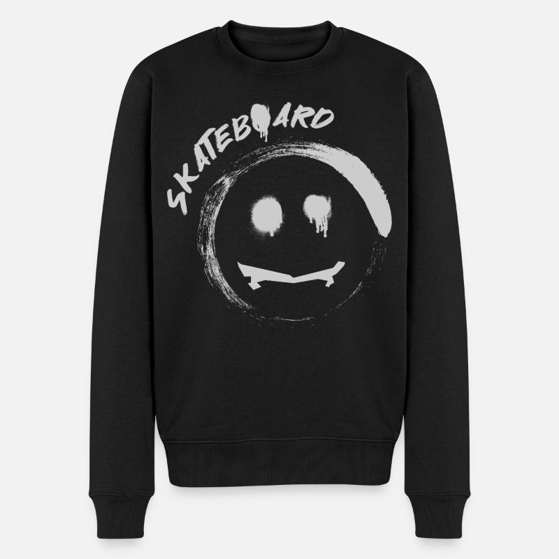 Skateboard - Men's Premium Organic Jumper - black