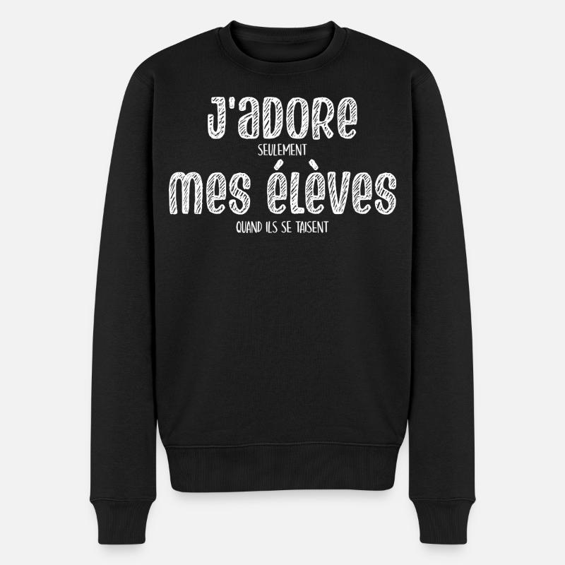 École Humour Prof Enseignant - Pull Premium bio Homme - noir